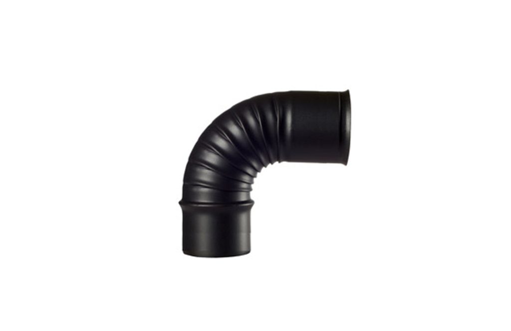 CODO AGRAFADO PINTADO NEGRO CH