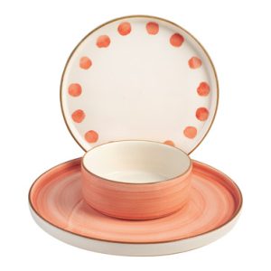 SET 3 PLATOS 1 SERV.CERAM.DECO