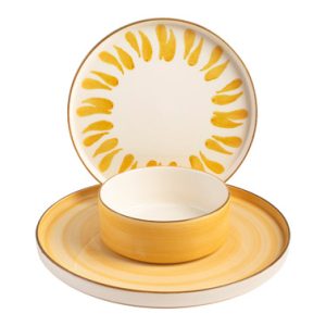 SET 3 PLATOS 1 SERV.CERAM.DECO