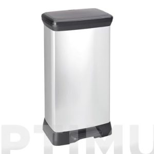 CUBO PEDAL DECORADO METAL PLAT