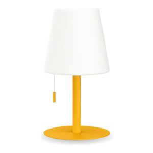 LAMP SOBREMESA CONO AMARILLO A