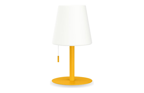 LAMP SOBREMESA CONO AMARILLO A