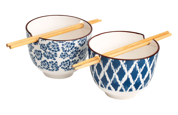 BOL PORCELANA CON PALILLOS SET