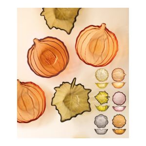 BOL VIDRIO AUTUM SURTIDO 12 CM