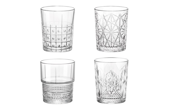 VASOS TALLADOS BARTENDER SET 4