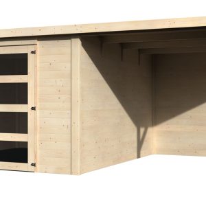 CASETA MADERA CON PORCHE 579 X