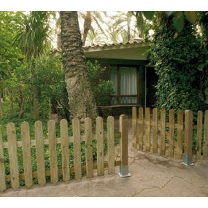 PUERTA VALLA CLASICA MADERA 10