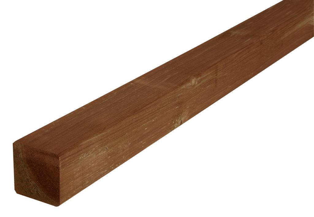 POSTE MADERA CUADRADO MARRON 9
