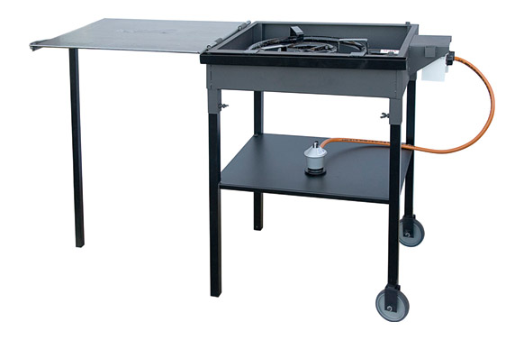 PLANCHA PAELLERA A GAS 77X53X9