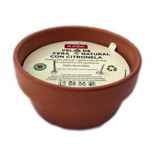 VELA CITRO TERRACOTA 17X8,5CM