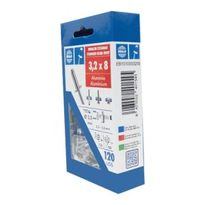 REMACHE 3,2X 8 C/ALOM ALU/ACE