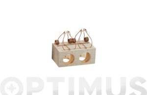 RATONERA MADERA 2 AGUJEROS Ø 3