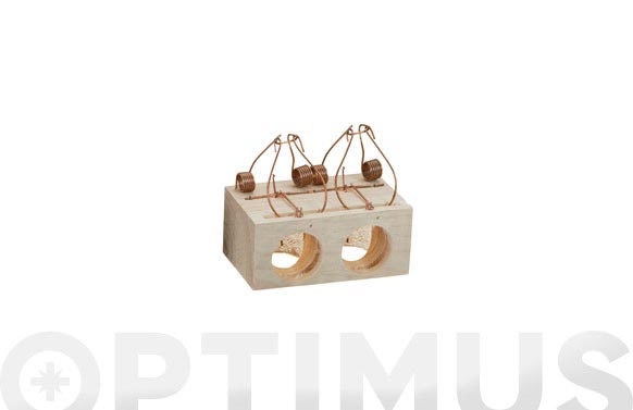 RATONERA MADERA 2 AGUJEROS Ø 3