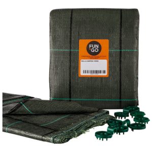 MALLA SUELO CAMPING VERDE 3X4