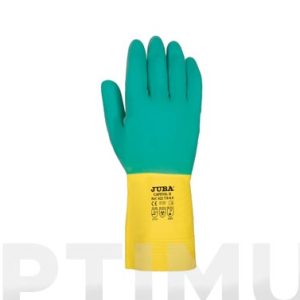 GUANTE LATEX BICOLOR FLOCADO T