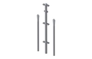 CONJUNTO POSTE REFUERZO GALVA