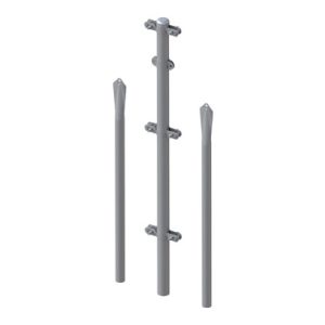 CONJUNTO POSTE REFUERZO GALVA