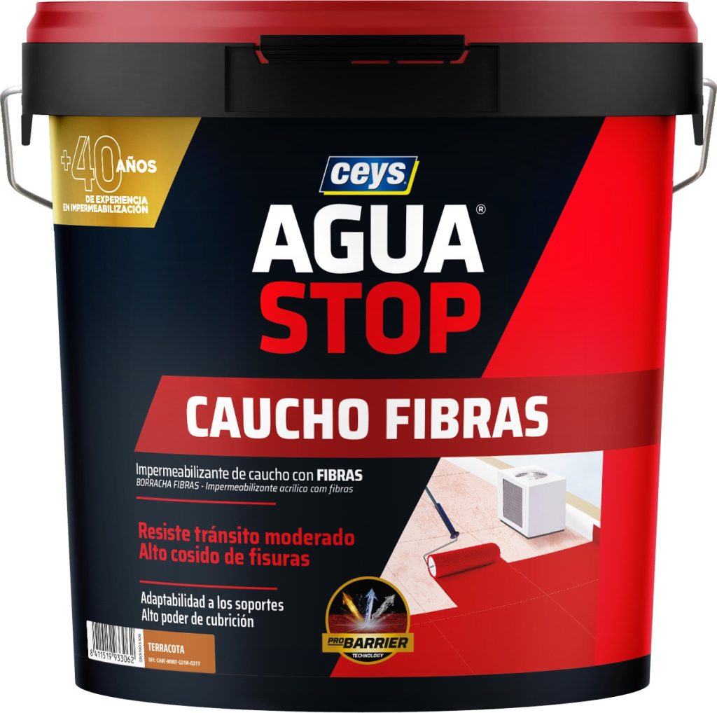 AGUASTOP FIBRAS 20 KG TERRACOT