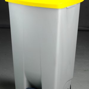 CONTENEDOR 80 L TAPA AMARILLA