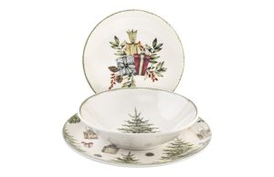 VAJILLA 18 PZ STONEWARE NAVIDA