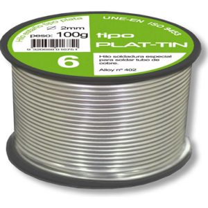 ESTAÑO SOLDAR TIPO PLATA 6 Ø 2