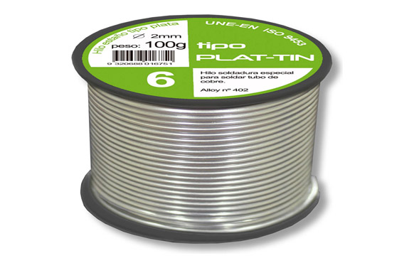 ESTAÑO SOLDAR TIPO PLATA 6 Ø 2