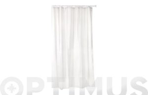 CORTINA BAÑO POLI BLANCO 140X2