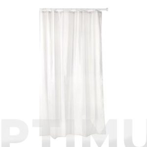 CORTINA BAÑO POLI BLANCO 140X2