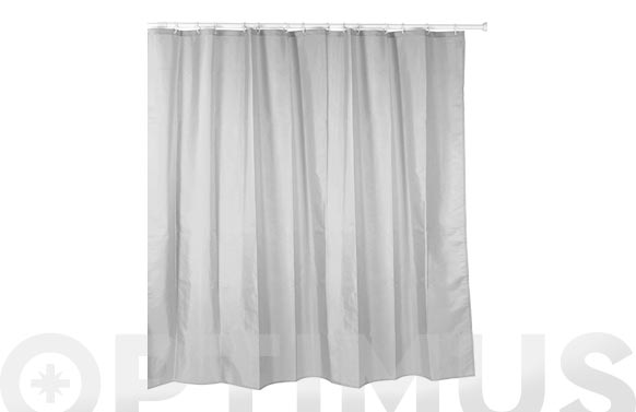 CORTINA BAÑO POLI BLANCO 200X2