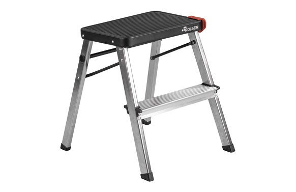 TABURETE ALUMINIO 2 PELDAÑOS