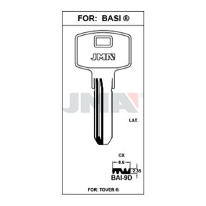 LLAVE SEG. LATON BAI-9D