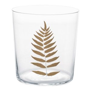 VASO 35CL HOJAS DORADAS