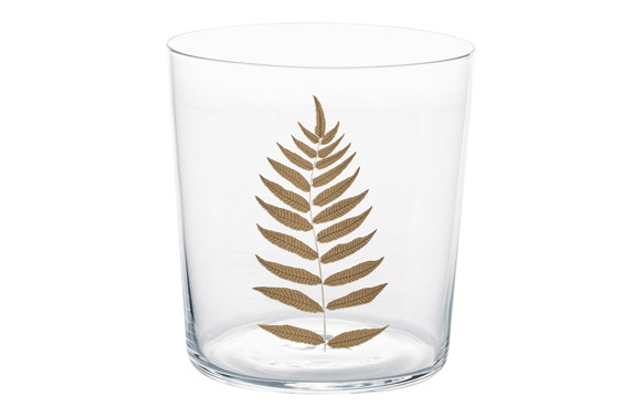 VASO 35CL HOJAS DORADAS