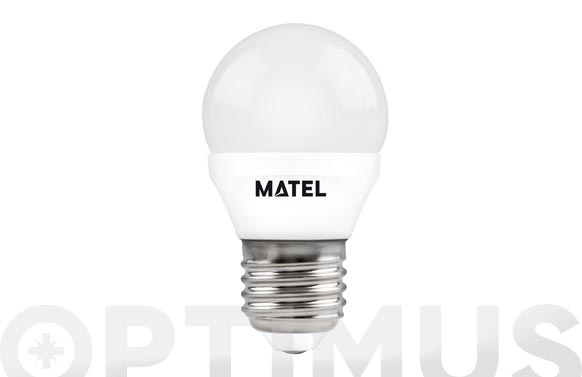 BOMBILLA ESFERICA LED E27 7W 6