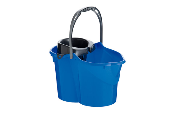 CUBO C/ESCURRIDOR AZUL 15L