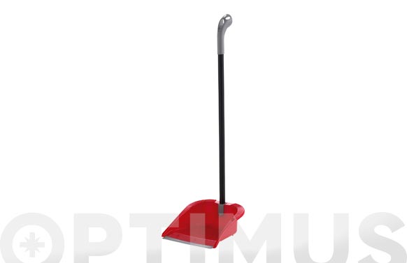 RECOGEDOR C/PALO PLEGABLE ROJO