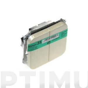 CONMUTADOR DOBLE BLANCO S31