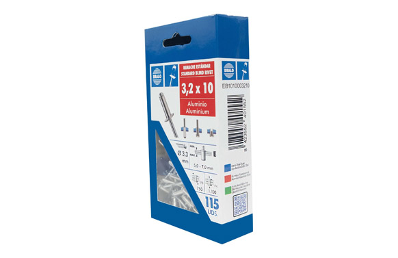 REMACHE 3,2X10 C/ALOM ALU/ACE