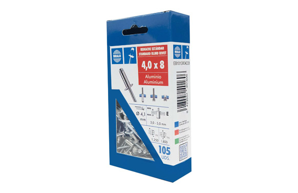 REMACHE 4 X 8 C/ALOM ALU/ACE 1