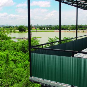 CAÑIZO PVC D.CARA 16 MM 2X3M V