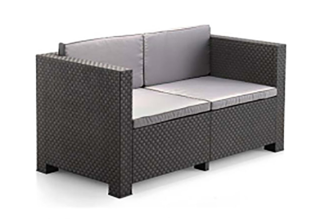 SOFA 2 PLAZAS RATAN RESINA DIV