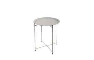 MESA AUXILIAR ACERO Ø 46 CM CR