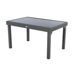 MESA ALUMINIO CRISTAL EXTENS.