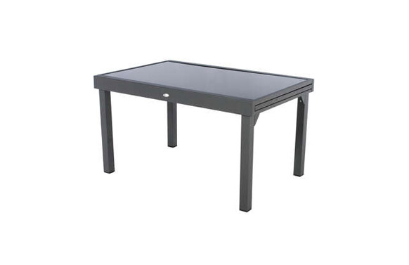 MESA ALUMINIO CRISTAL EXTENS.