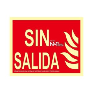 SEÑAL SIN SALIDA PVC 1MM 320X1
