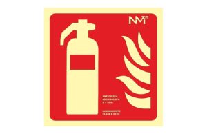 SEÑAL EXTINTOR PVC 1MM 210X210