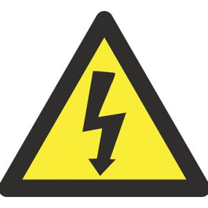 SEÑAL ALUMINIO TRIANGULO CON R