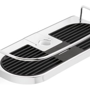 CESTILLO BARRA CROMO NEGRO