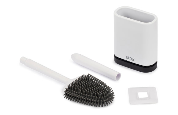 ESCOBILLA BAÑO TPE / BLANCA