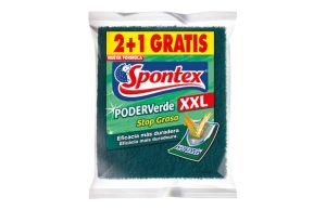 ESTROPAJO FIBRA VERDE 2+1UDS X